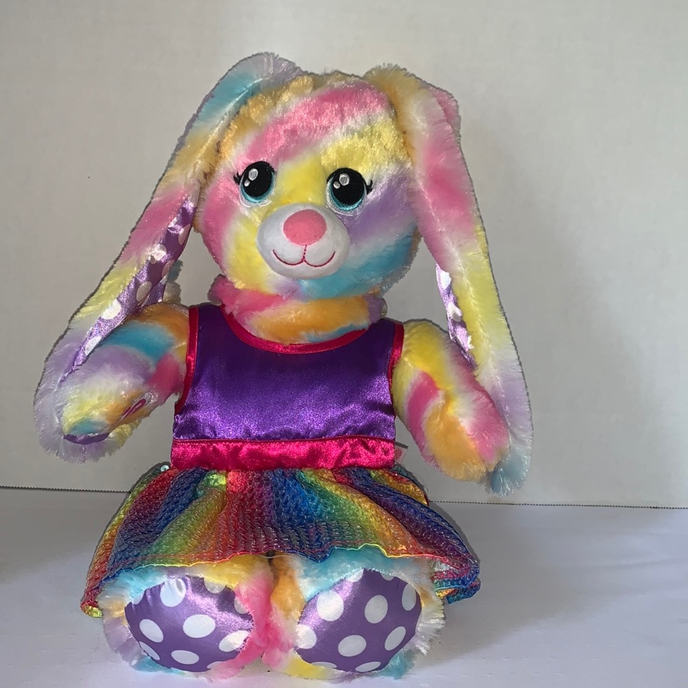 Stuff rabbit /build a bear workshop/ rainbow bunny